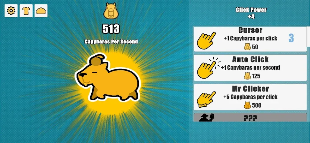 Capybara Clicker (Капибара Кликер) [МОД: Много денег, Монет и Все открыто] Screenshot 1