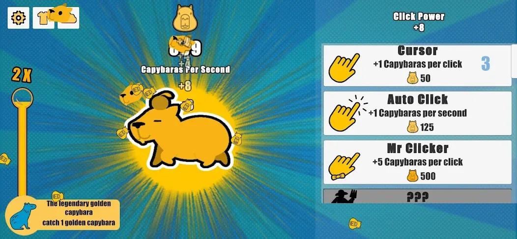 Capybara Clicker (Капибара Кликер) [МОД: Много денег, Монет и Все открыто] Screenshot 2