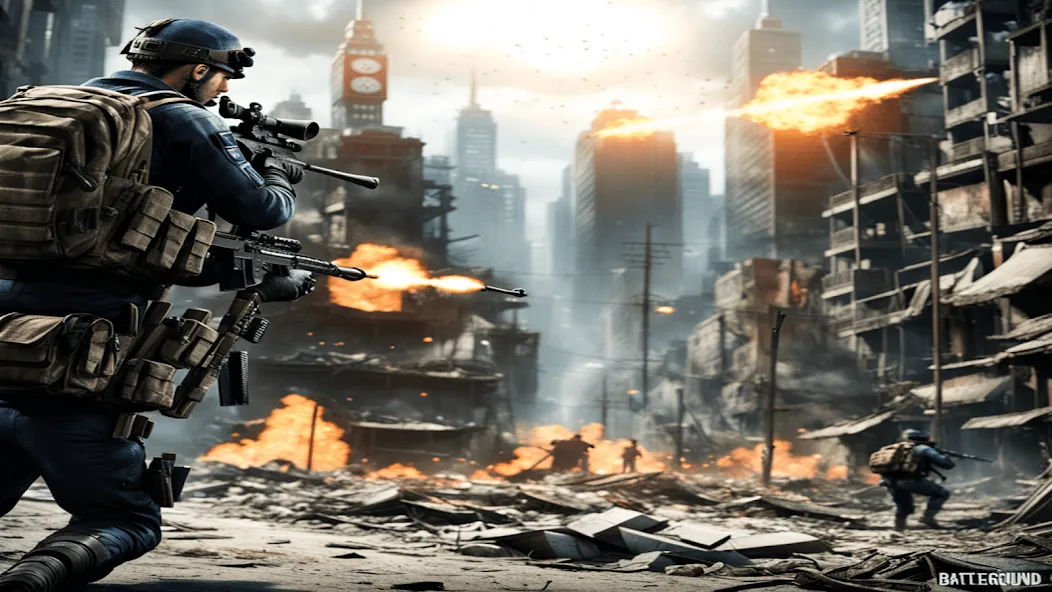 FPS Commando Shooting Games 3D [МОД: Много денег, Монет и Все открыто] Screenshot 5