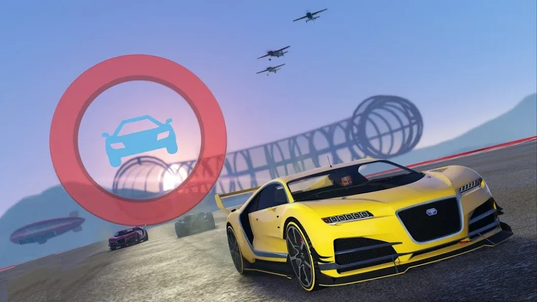 Mega Ramp Car Offline Games [МОД: Деньги, Монеты и Меню MOD] Screenshot 1