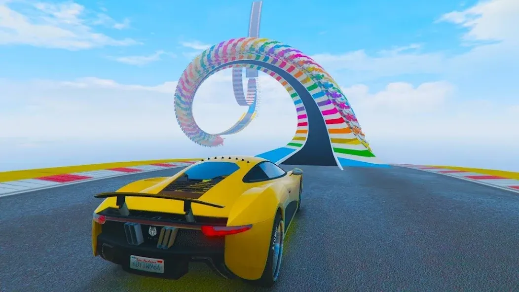 Mega Ramp Car Offline Games [МОД: Деньги, Монеты и Меню MOD] Screenshot 4