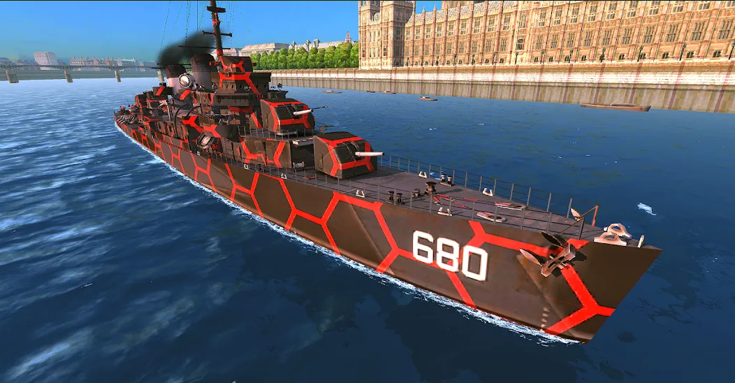 Battle of Warships: Online (Баттл оф Уоршипс) [МОД: Много монет, Открытые уровни и Мега MOD] Screenshot 1
