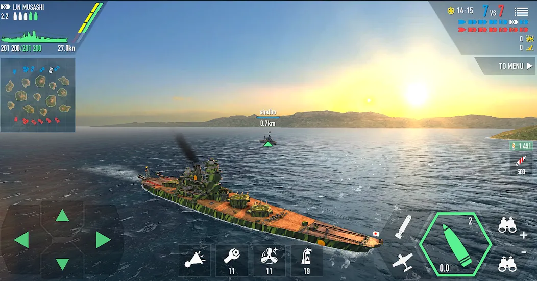 Battle of Warships: Online (Баттл оф Уоршипс) [МОД: Много монет, Открытые уровни и Мега MOD] Screenshot 3