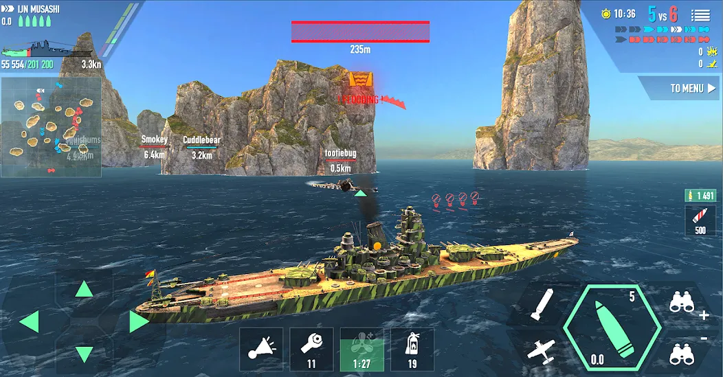Battle of Warships: Online (Баттл оф Уоршипс) [МОД: Много монет, Открытые уровни и Мега MOD] Screenshot 4