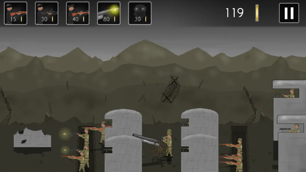 Trenches of Europe 2 (Траншеи Европы 2) [МОД: Бесконечные деньги, Монеты и Мега MOD] Screenshot 1