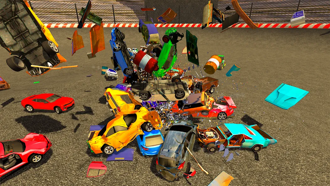 Demolition Derby Mad Car Crash (Дерби Деструкция Симулятор) [МОД: Меню, Бесконечные монеты и Открытые уровни] Screenshot 1