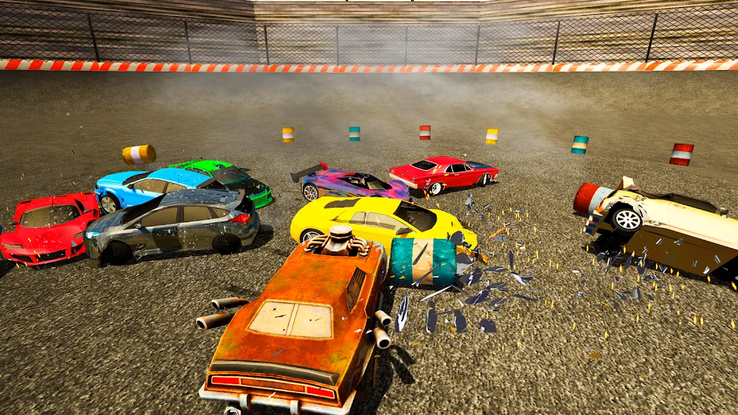 Demolition Derby Mad Car Crash (Дерби Деструкция Симулятор) [МОД: Меню, Бесконечные монеты и Открытые уровни] Screenshot 5