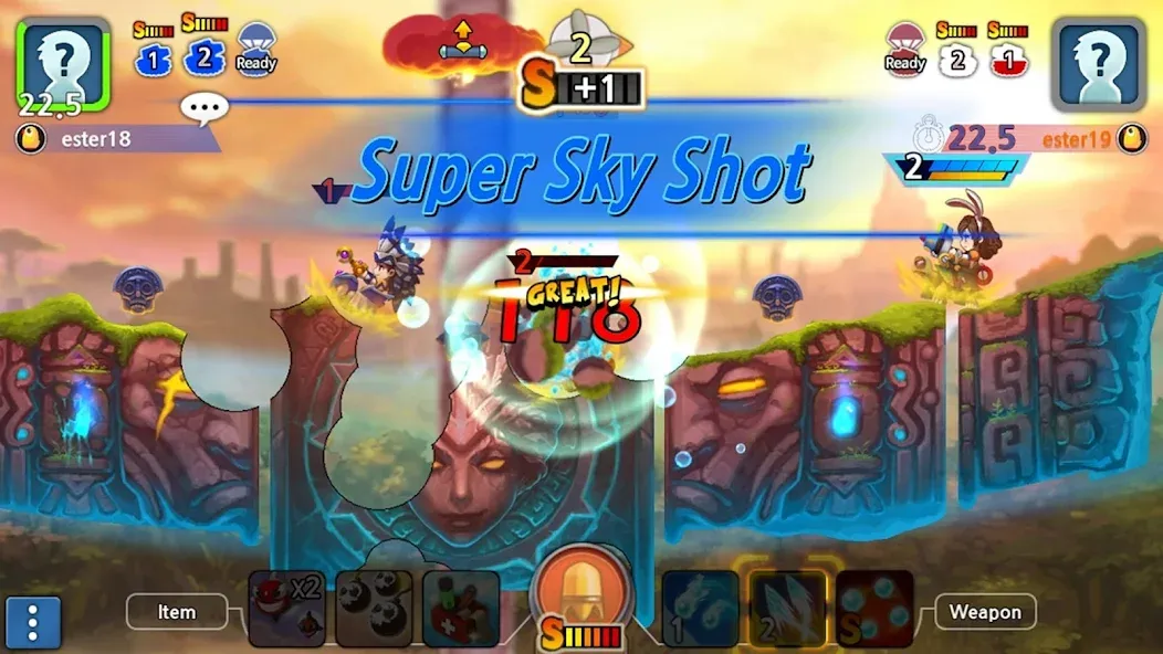 GunboundM (ГанбаундМ) [МОД: Много денег, Монет и Все открыто] Screenshot 2