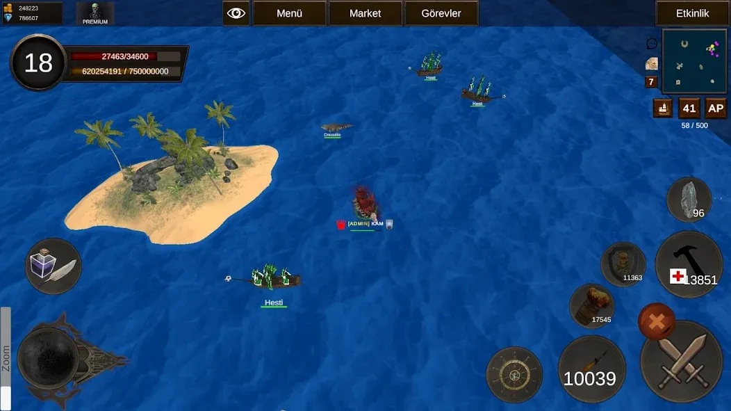 Naval Battle Online (Навальное Сражение Онлайн) [МОД: Деньги, Монеты и Меню MOD] Screenshot 2