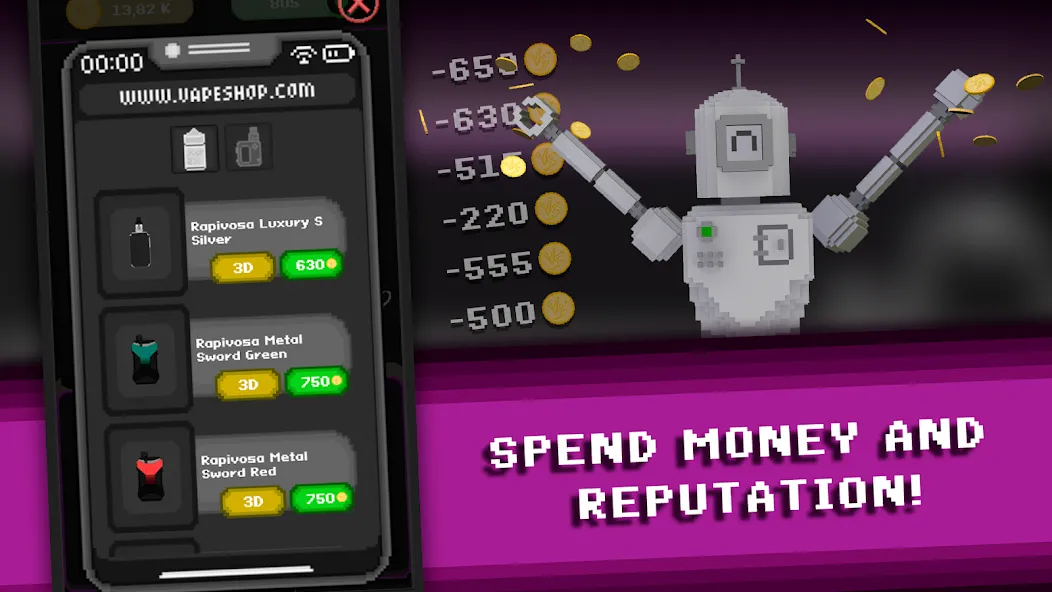 Vape Boss: Shop Simulator 3D [МОД: Много денег, Монет и Все открыто] Screenshot 3