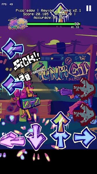 Pico Friday Date Week Series (ФНФ Пико Фанкин Серия Мод) [MOD: Mega Mod/Меню] - Скриншот 1