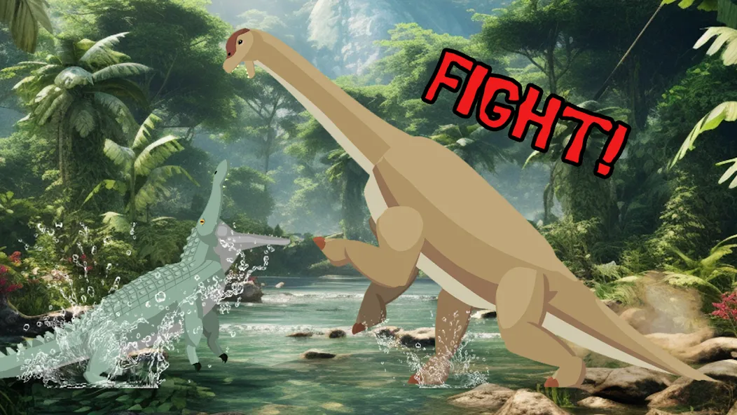 T-Rex Fights Dinosaurs [MOD: Mega Mod/Меню] - Скриншот 3