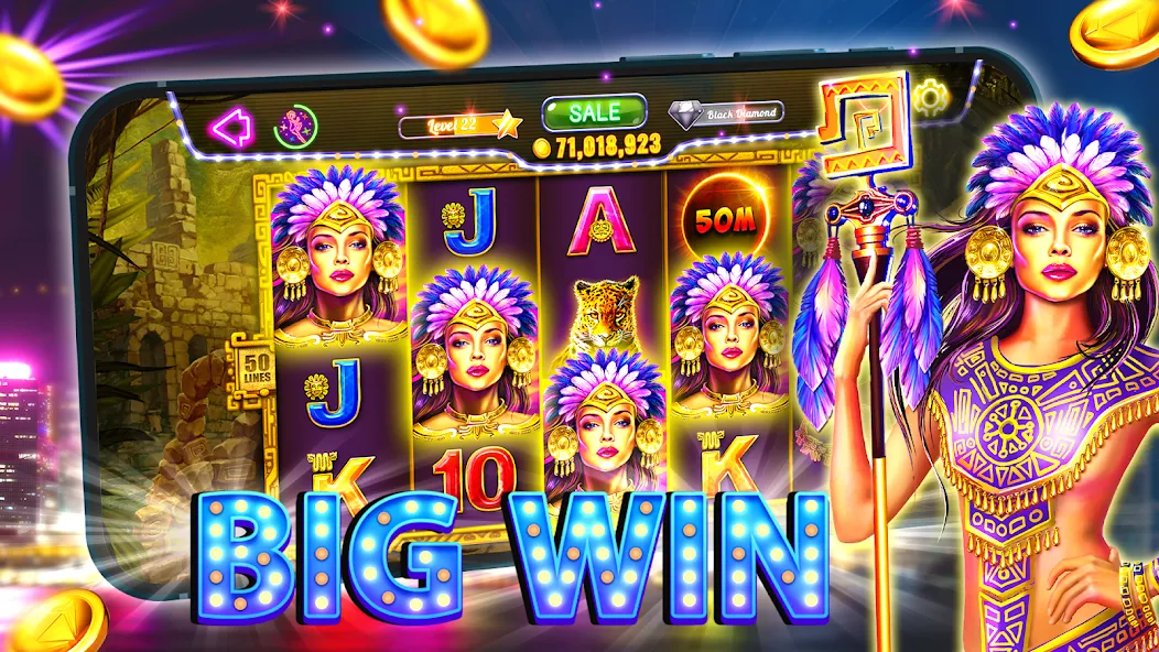 Old Vegas Slots - Casino 777 (Олд Вегас Слотс) [МОД: Все открыто, Дополнительные деньги и Меню MOD] Screenshot 1