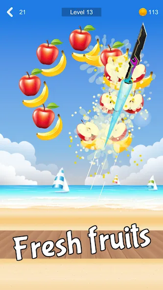 Fruit Sniper (Фрут Снайпер) [МОД: Много монет, Открытые уровни и Мега MOD] Screenshot 1