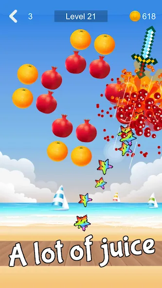 Fruit Sniper (Фрут Снайпер) [МОД: Много монет, Открытые уровни и Мега MOD] Screenshot 2