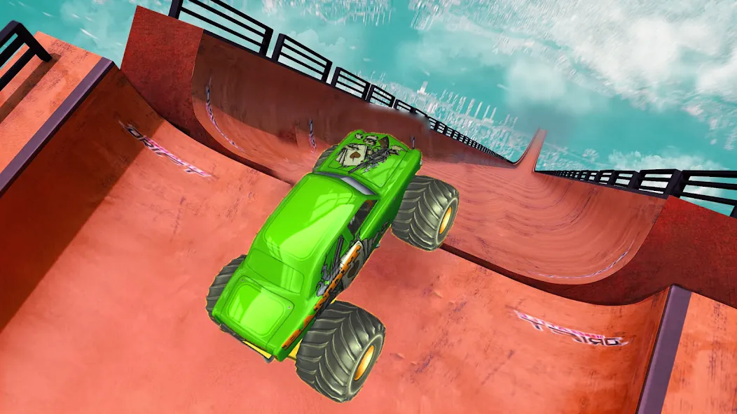 Monster Truck Car Game 3d (Монстр Трак Стант) [МОД: Деньги, Монеты и Меню MOD] Screenshot 4