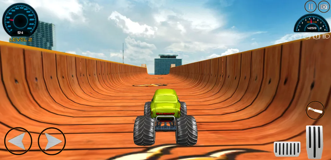 Monster Truck Car Game 3d (Монстр Трак Стант) [МОД: Деньги, Монеты и Меню MOD] Screenshot 5