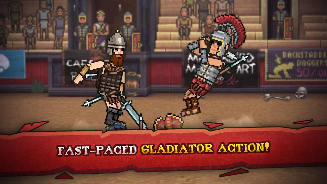 Gladihoppers - Gladiator Fight (Гладихопперс) [МОД: Все открыто, Дополнительные деньги и Меню MOD] Screenshot 1