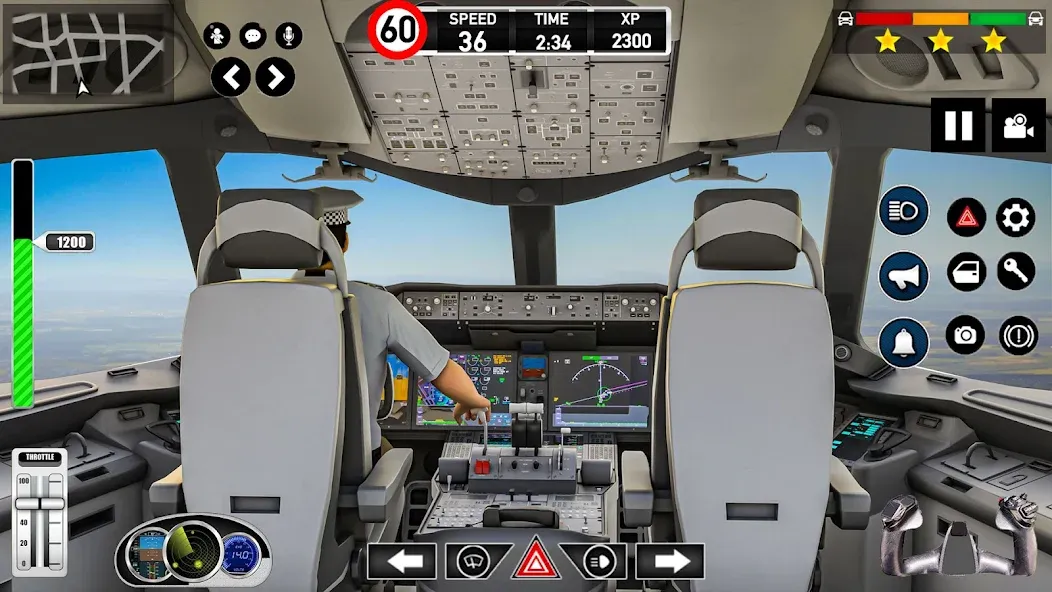 Plane Pilot Flight Simulator (Плейн Пилот Флайт Симулятор) [МОД: Меню, Бесконечные монеты и Открытые уровни] Screenshot 1
