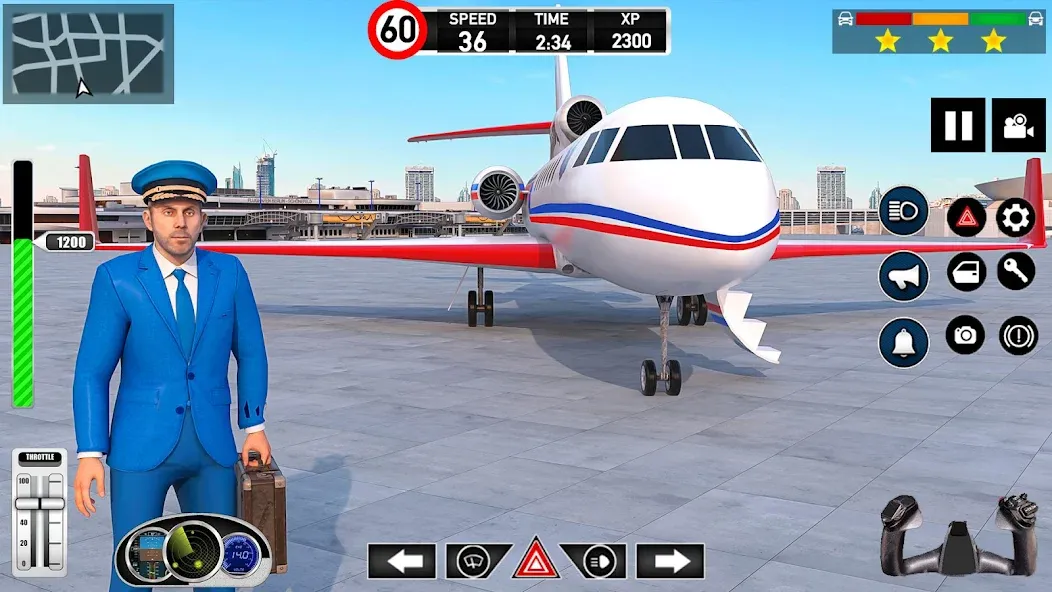 Plane Pilot Flight Simulator (Плейн Пилот Флайт Симулятор) [МОД: Меню, Бесконечные монеты и Открытые уровни] Screenshot 3