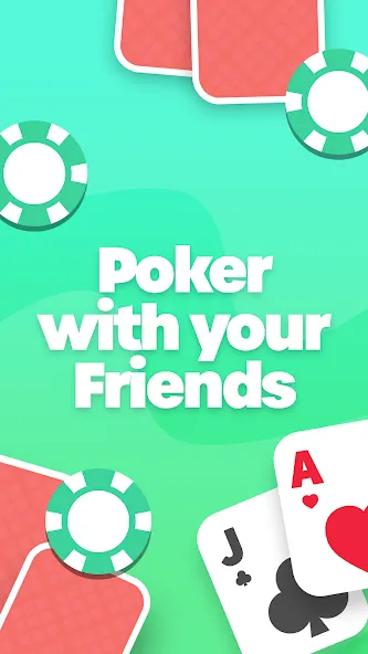 Poker with Friends — EasyPoker (ИзиПокер) [MOD: Меню/Много денег] - Скриншот 1
