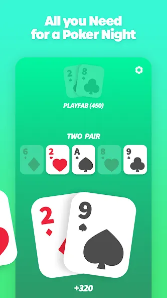 Poker with Friends — EasyPoker (ИзиПокер) [MOD: Меню/Много денег] - Скриншот 2