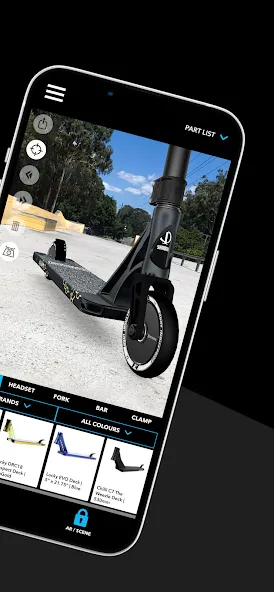 Scooter 3D custom builder (Скутер 3D настраиваемый конструктор) [МОД: Деньги, Монеты и Меню MOD] Screenshot 2