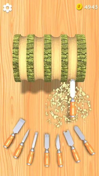 Wood Turning 3D - Carving Game [МОД: Бесконечные деньги, Монеты и Мега MOD] Screenshot 3