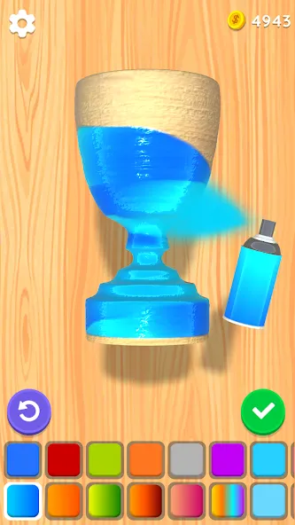 Wood Turning 3D - Carving Game [МОД: Бесконечные деньги, Монеты и Мега MOD] Screenshot 4