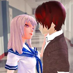 Скачать Anime High School Love Story [МОД: Меню, Бесконечные монеты и Открытые уровни] | Взлом Anime High School Love Story на Андроид