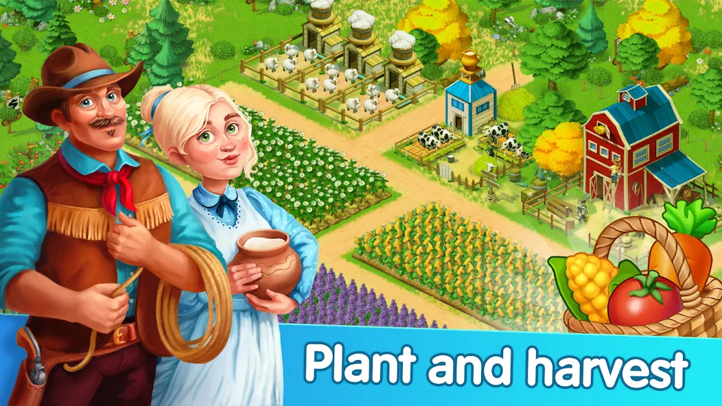 Homesteads: Dream Farm (Хомстедс) [МОД: Много денег, Монет и Все открыто] Screenshot 2