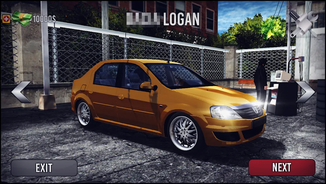 Logan Drift Simulator (Логан Дрифт Симулятор) [МОД: Деньги, Монеты и Меню MOD] Screenshot 1