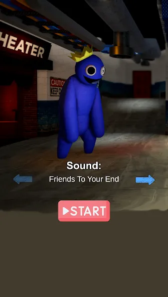 FNF Rainbov Blue Mod Test (ФНФ Радуга Синий Мод Тест) [МОД: Много денег, Монет и Все открыто] Screenshot 1