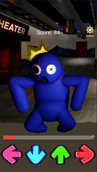 FNF Rainbov Blue Mod Test (ФНФ Радуга Синий Мод Тест) [МОД: Много денег, Монет и Все открыто] Screenshot 3