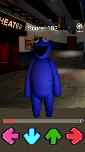 FNF Rainbov Blue Mod Test (ФНФ Радуга Синий Мод Тест) [МОД: Много денег, Монет и Все открыто] Screenshot 4