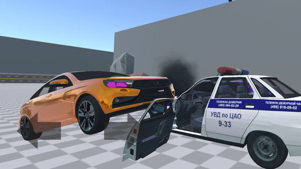АВТОВАЗ КРАШ ТЕСТ СИМУЛЯТОР [МОД: Много денег, Монет и Все открыто] Screenshot 4