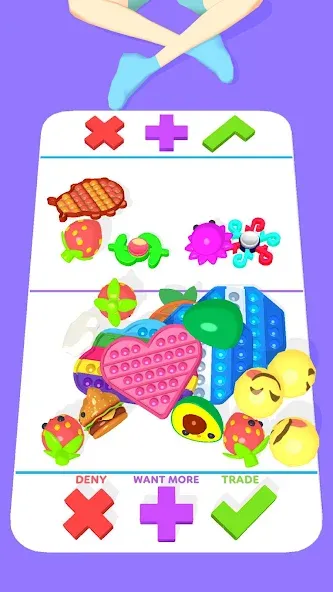 Fidget Trading 3D Fidget Toys (Фиджет Трейдинг 3D Фиджет Игрушки) [МОД: Много монет, Открытые уровни и Мега MOD] Screenshot 3
