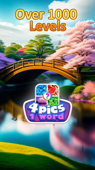 4 Pics 1 Word: Guessing Games [МОД: Меню, Бесконечные монеты и Открытые уровни] Screenshot 5