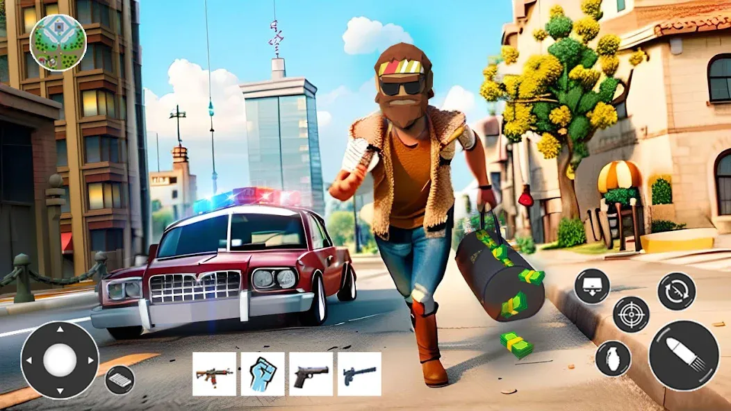 Gangster Car Theft Games (Гангстерская автомобильная война игр) [МОД: Бесконечные деньги, Монеты и Мега MOD] Screenshot 3