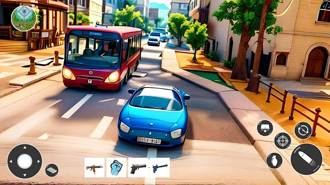 Gangster Car Theft Games (Гангстерская автомобильная война игр) [МОД: Бесконечные деньги, Монеты и Мега MOD] Screenshot 5