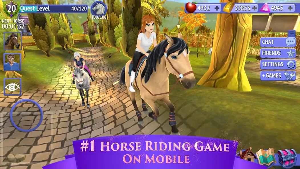 Horse Riding Tales - Wild Pony (Хорс Райдинг Тейлс) [МОД: Деньги, Монеты и Меню MOD] Screenshot 3