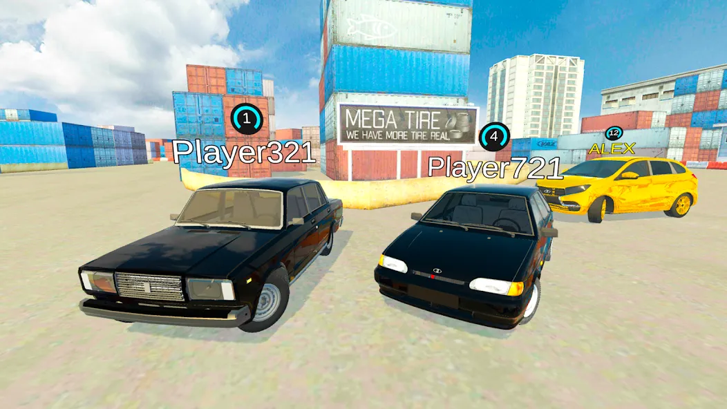 Lada Drift Simulator - Online [МОД: Все открыто, Дополнительные деньги и Меню MOD] Screenshot 2