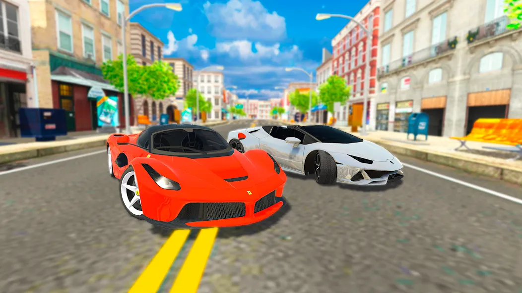 Car Driving Simulator: Online (Кар Драйвинг Симулятор) [МОД: Бесконечные деньги, Монеты и Мега MOD] Screenshot 1