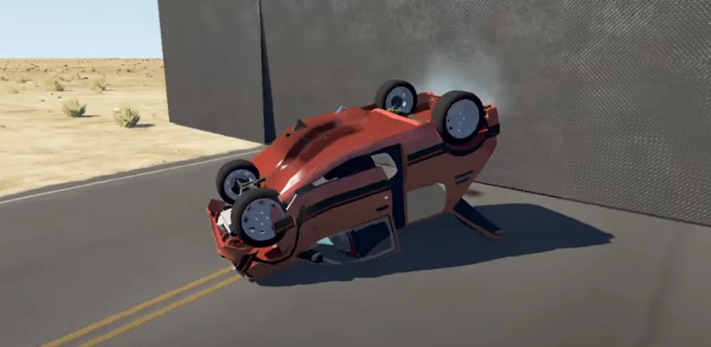 Realistic Car Crash Simulator [МОД: Деньги, Монеты и Меню MOD] Screenshot 1