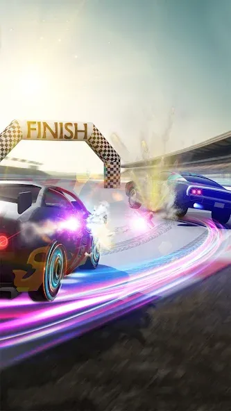Top Race : Car Battle Racing (Топ Рейс) [МОД: Бесконечные деньги, Монеты и Мега MOD] Screenshot 1