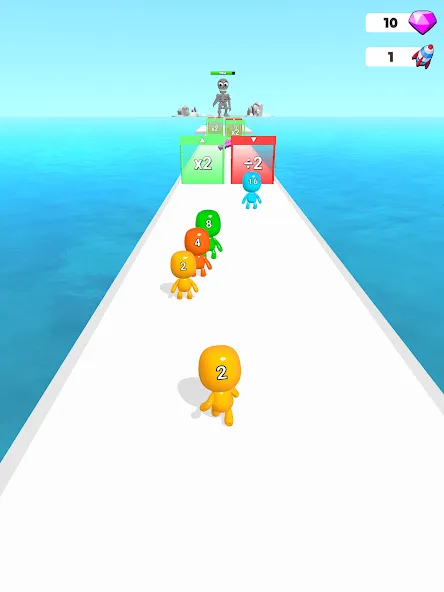 Man Runner 2048: Run and Merge (Мэн Раннер 2048) [МОД: Меню, Бесконечные монеты и Открытые уровни] Screenshot 5