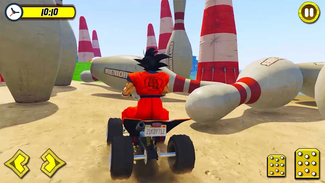 ATV Quads Bike Stunt Racing 3D (Квадроциклы Супергерои Гонки) [МОД: Много монет, Открытые уровни и Мега MOD] Screenshot 3