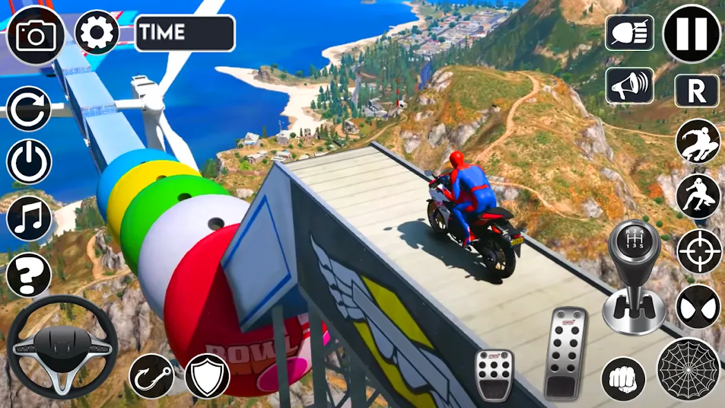 Superhero Tricky Bike Stunt (упергерой Трики Байк Стант) [МОД: Много монет, Открытые уровни и Мега MOD] Screenshot 3