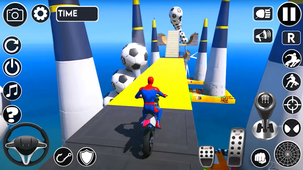 Superhero Tricky Bike Stunt (упергерой Трики Байк Стант) [МОД: Много монет, Открытые уровни и Мега MOD] Screenshot 5