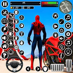Скачать Superhero Tricky Bike Stunt (упергерой Трики Байк Стант) [МОД: Много монет, Открытые уровни и Мега MOD] | Взлом Superhero Tricky Bike Stunt на Андроид